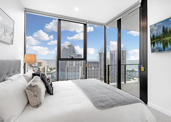 Lamour Ocean View Apartment I In Casino Broadbeach - Free Parking-195Cm